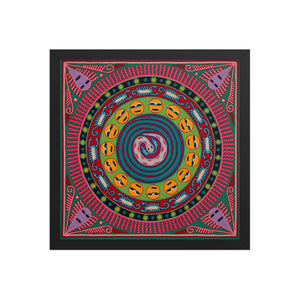 Huichol Yarn Painting Print • L - 269 - Huichol Arts
