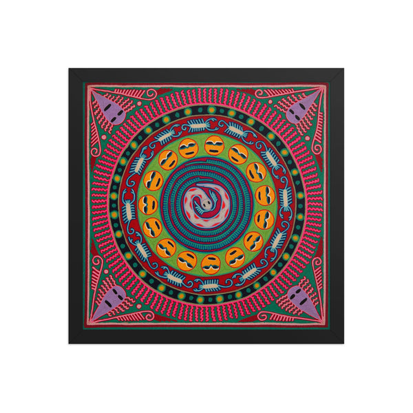 Huichol Yarn Painting Print • L - 269 - Huichol Arts