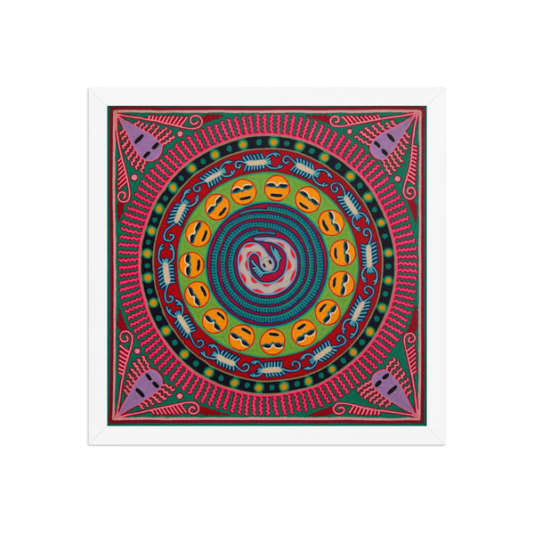 Huichol Yarn Painting Print • L - 269 - Huichol Arts