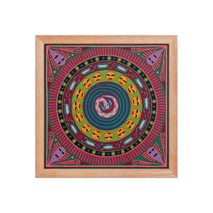 Huichol Yarn Painting Print • L - 269 - Huichol Arts