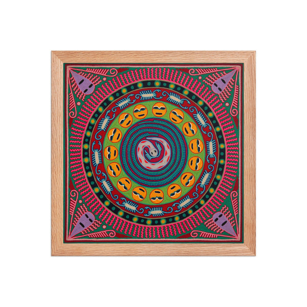 Huichol Yarn Painting Print • L - 269 - Huichol Arts