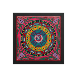 Huichol Yarn Painting Print • L - 269 - Huichol Arts
