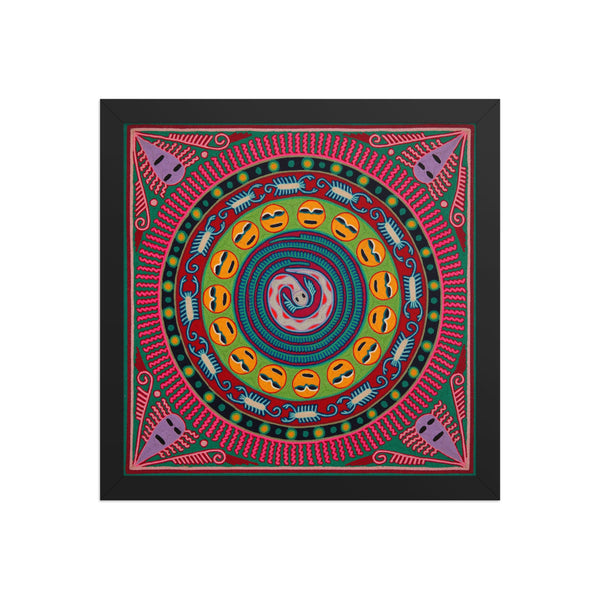Huichol Yarn Painting Print • L - 269 - Huichol Arts