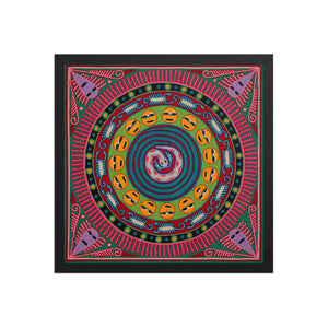 Huichol Yarn Painting Print • L - 269 - Huichol Arts