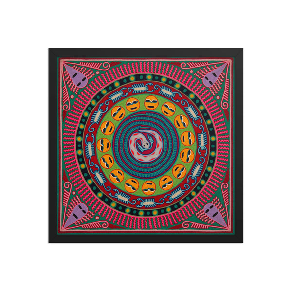 Huichol Yarn Painting Print • L - 269 - Huichol Arts