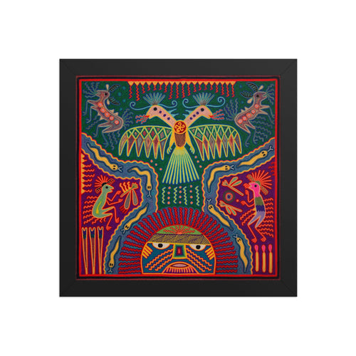 Huichol Yarn Painting Print • L - 270 - Huichol Arts