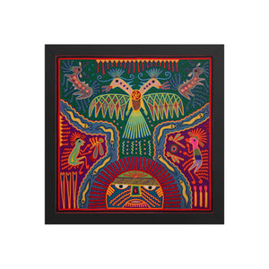 Huichol Yarn Painting Print • L - 270 - Huichol Arts