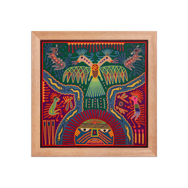 Huichol Yarn Painting Print • L - 270 - Huichol Arts