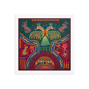 Huichol Yarn Painting Print • L - 270 - Huichol Arts