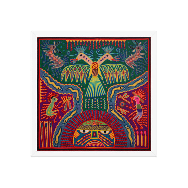 Huichol Yarn Painting Print • L - 270 - Huichol Arts