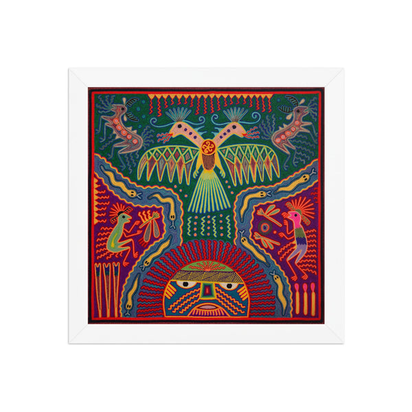Huichol Yarn Painting Print • L - 270 - Huichol Arts