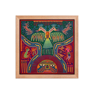 Huichol Yarn Painting Print • L - 270 - Huichol Arts