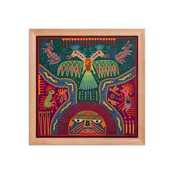 Huichol Yarn Painting Print • L - 270 - Huichol Arts