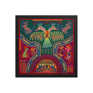 Huichol Yarn Painting Print • L - 270 - Huichol Arts