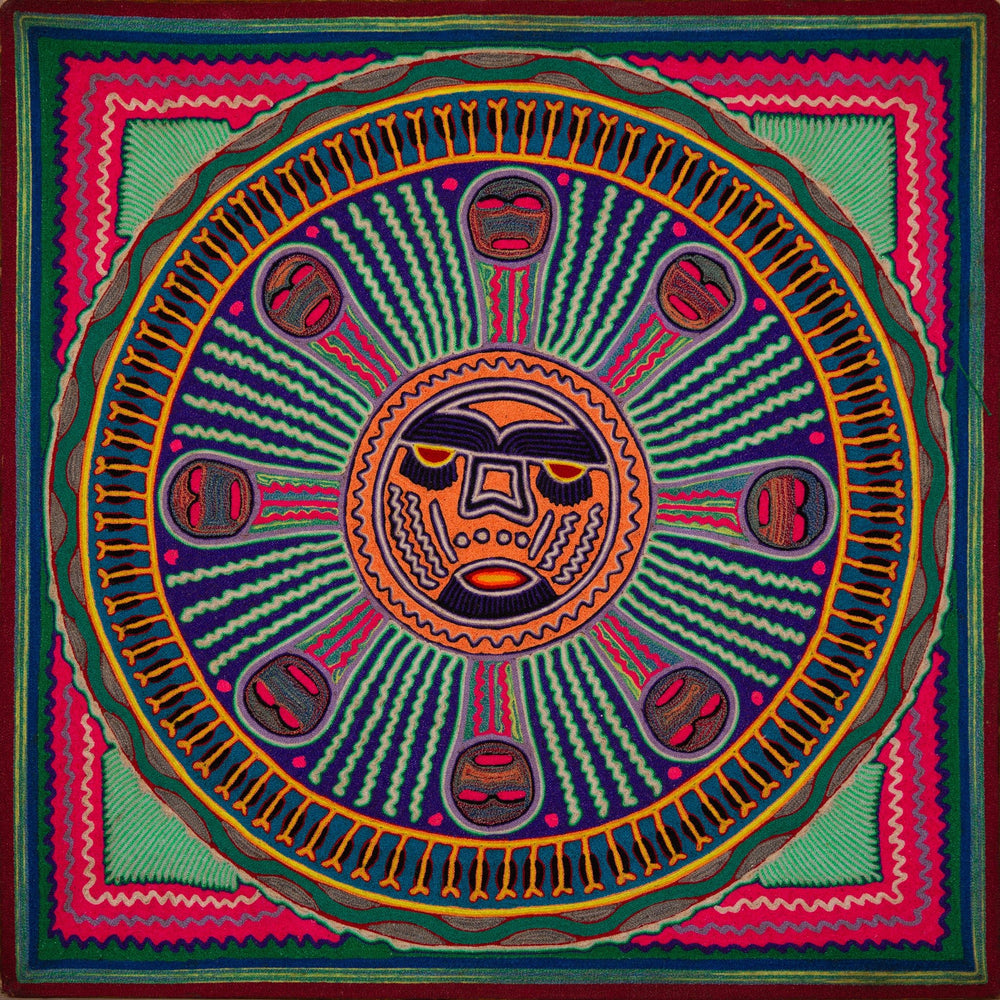 Huichol Yarn Painting Print • L - 271 - Huichol Arts