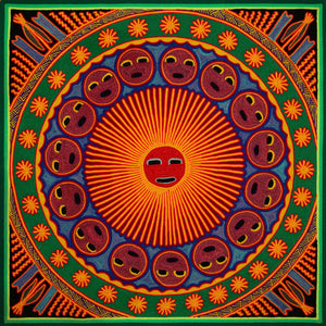 Huichol Yarn Painting Print • L - 272 - Huichol Arts