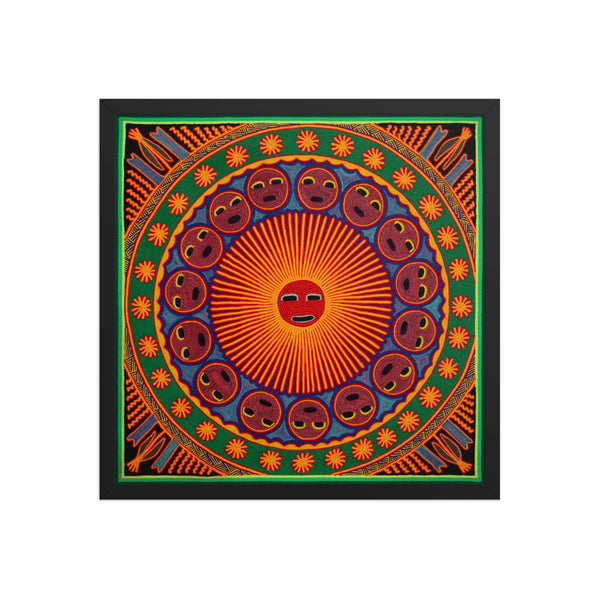 Huichol Yarn Painting Print • L - 272 - Huichol Arts