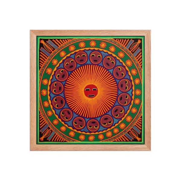 Huichol Yarn Painting Print • L - 272 - Huichol Arts