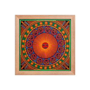 Huichol Yarn Painting Print • L - 272 - Huichol Arts