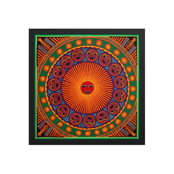 Huichol Yarn Painting Print • L - 272 - Huichol Arts