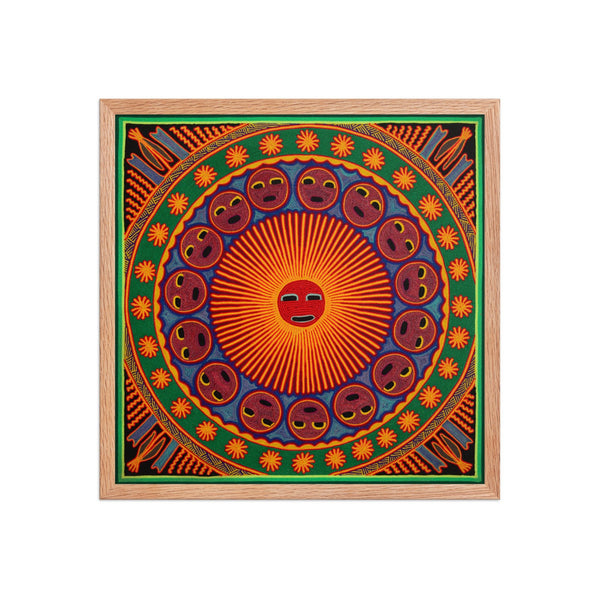 Huichol Yarn Painting Print • L - 272 - Huichol Arts