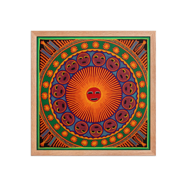 Huichol Yarn Painting Print • L - 272 - Huichol Arts