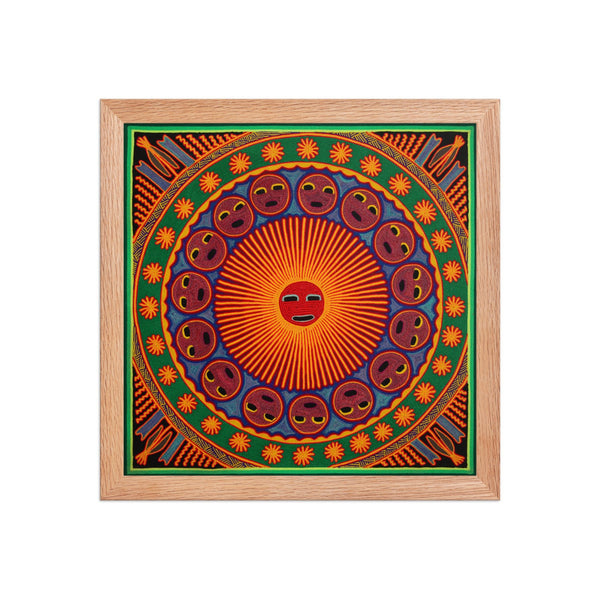Huichol Yarn Painting Print • L - 272 - Huichol Arts