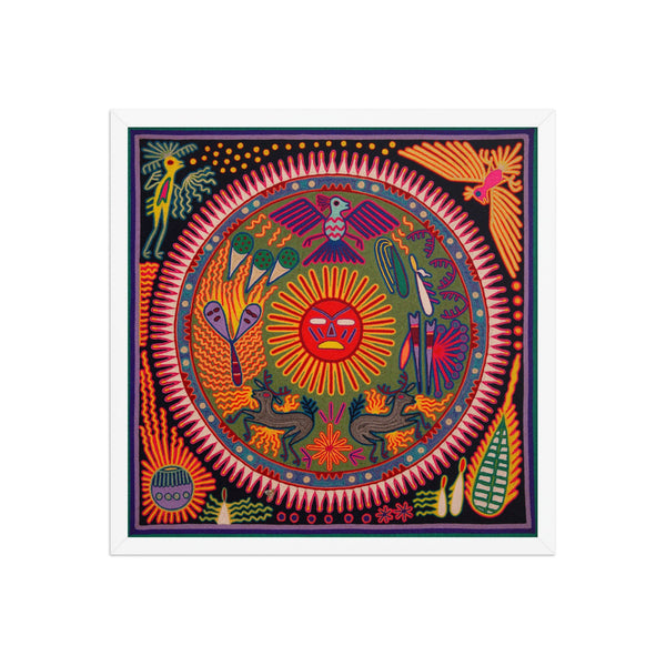 Huichol Yarn Painting Print • L - 273 - Huichol Arts