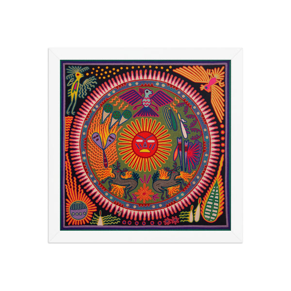 Huichol Yarn Painting Print • L - 273 - Huichol Arts