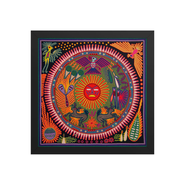 Huichol Yarn Painting Print • L - 273 - Huichol Arts