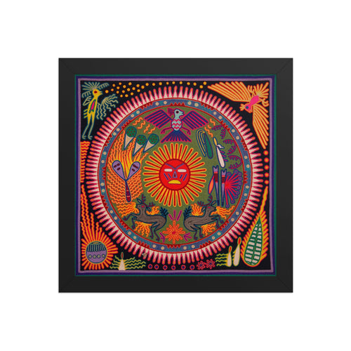 Huichol Yarn Painting Print • L - 273 - Huichol Arts