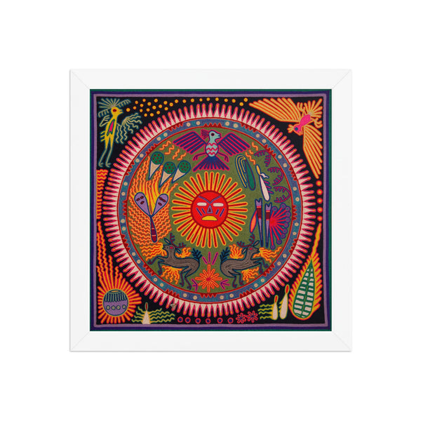 Huichol Yarn Painting Print • L - 273 - Huichol Arts