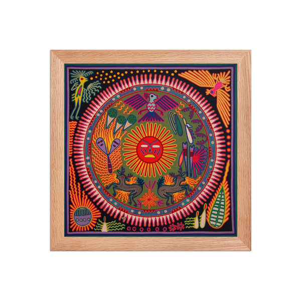 Huichol Yarn Painting Print • L - 273 - Huichol Arts