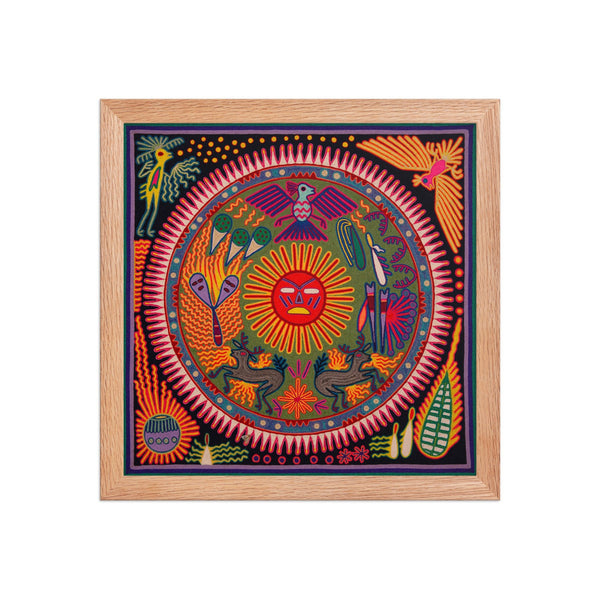 Huichol Yarn Painting Print • L - 273 - Huichol Arts
