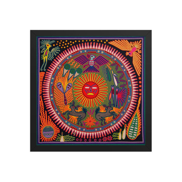 Huichol Yarn Painting Print • L - 273 - Huichol Arts