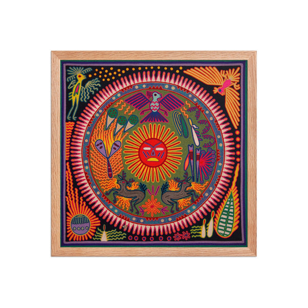 Huichol Yarn Painting Print • L - 273 - Huichol Arts