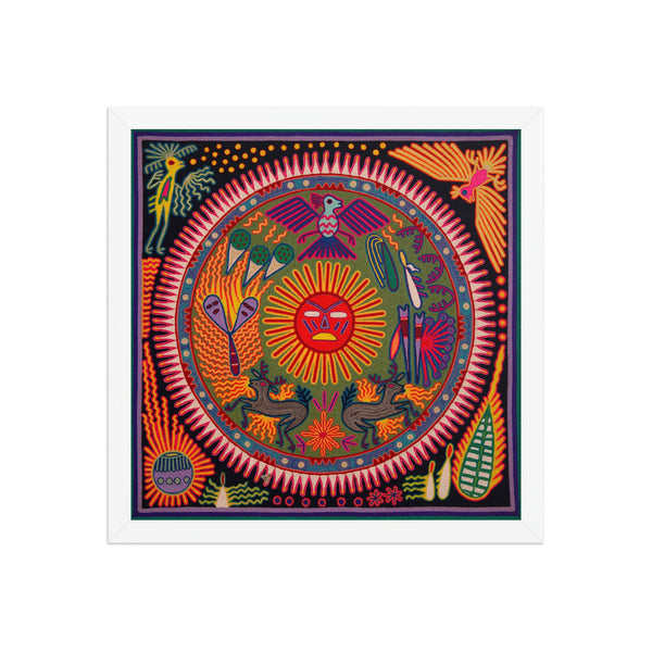Huichol Yarn Painting Print • L - 273 - Huichol Arts