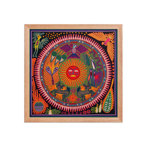 Huichol Yarn Painting Print • L - 273 - Huichol Arts