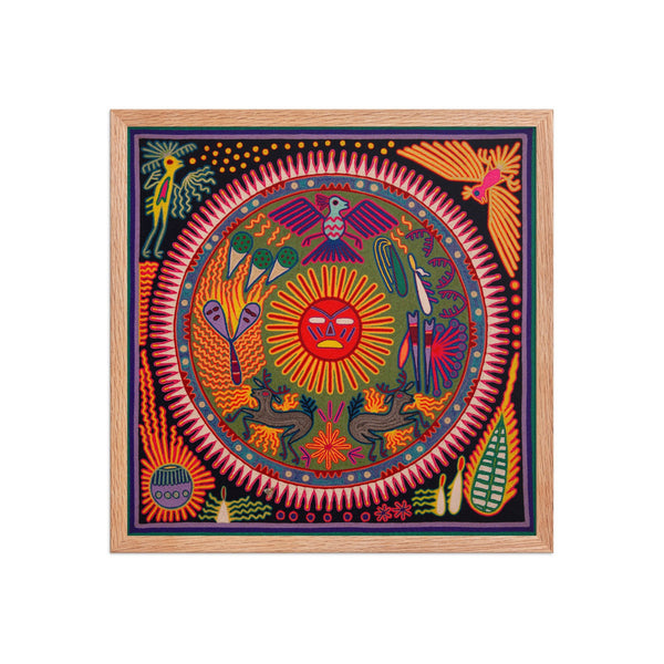 Huichol Yarn Painting Print • L - 273 - Huichol Arts