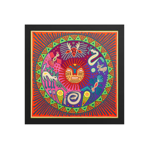 Huichol Yarn Painting Print • L - 274 - Huichol Arts