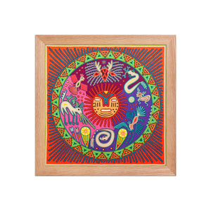 Huichol Yarn Painting Print • L - 274 - Huichol Arts