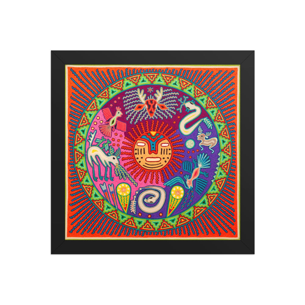 Huichol Yarn Painting Print • L - 274 - Huichol Arts