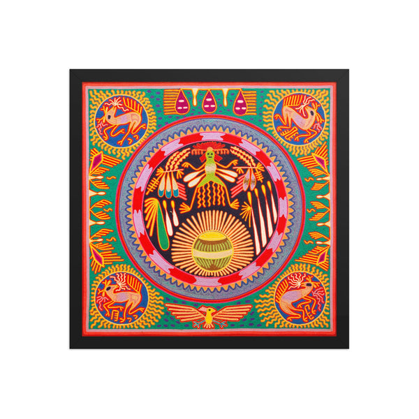Huichol Yarn Painting Print • L - 275 - Huichol Arts