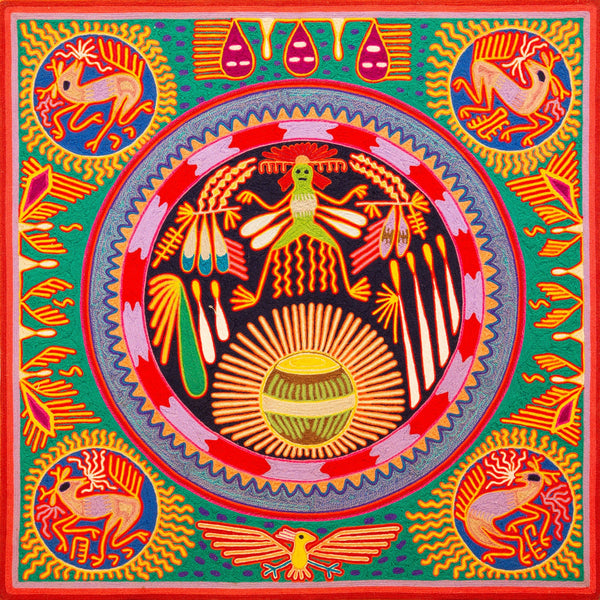 Huichol Yarn Painting Print • L - 275 - Huichol Arts