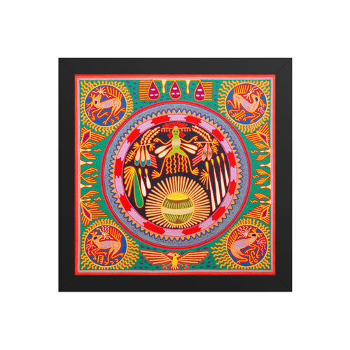 Huichol Yarn Painting Print • L - 275 - Huichol Arts