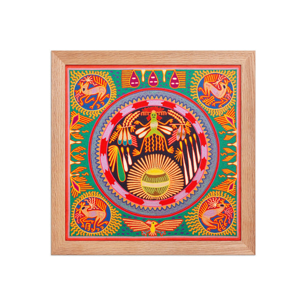 Huichol Yarn Painting Print • L - 275 - Huichol Arts