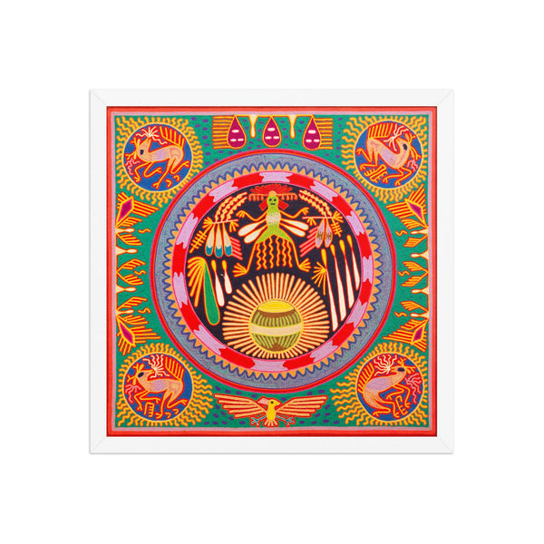 Huichol Yarn Painting Print • L - 275 - Huichol Arts