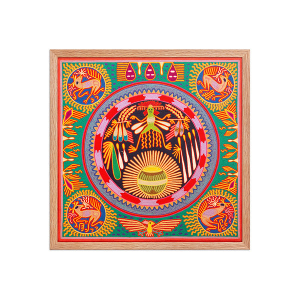 Huichol Yarn Painting Print • L - 275 - Huichol Arts
