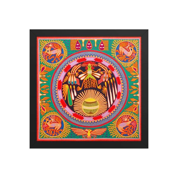 Huichol Yarn Painting Print • L - 275 - Huichol Arts