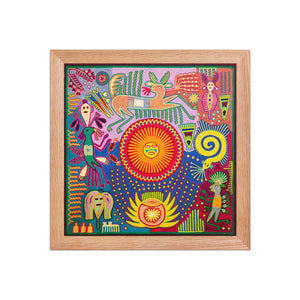 Huichol Yarn Painting Print • L - 276 - Huichol Arts